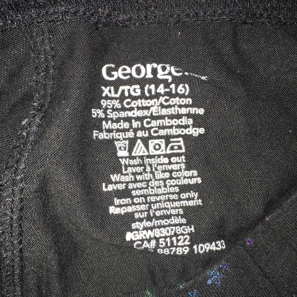 I’m selling black leggings with rainbow stars. - Picture 3 of 3